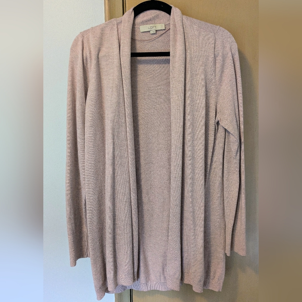 LOFT Women's Open Front Cardigan Sweater - Blush